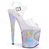 glitter 20 cm FLAMINGO-808CRF Pole dancing high heels shoes