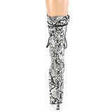 snake pattern 20 cm FLAMINGO-1050SP Exotic pole dance ankle boots